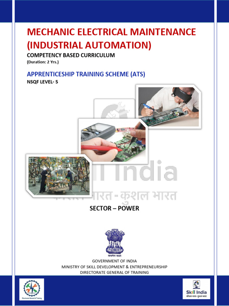 Mechanic Electrical Maintenance Curriculum | PDF | Electric Motor ...