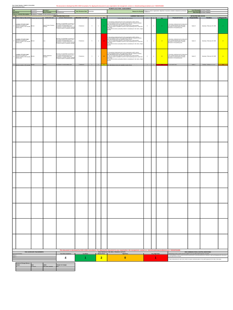Workplace Risk Assessment Guidelines | PDF | Traffic Collision | Traffic
