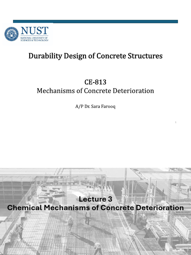Concrete Deterioration Mechanisms Explained | PDF | Cement | Concrete