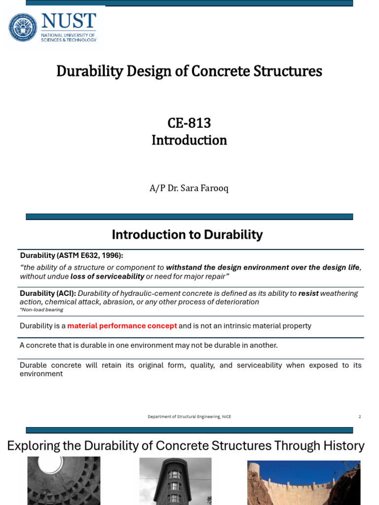 Durability Design of Concrete Structures | PDF | Concrete | Porosity