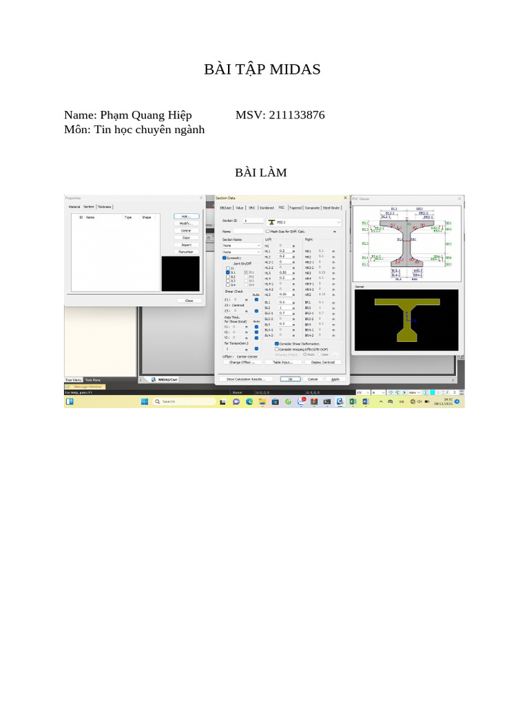 Bài Tập Midas | PDF