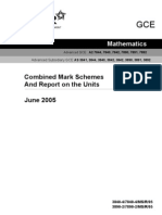 Jun 05 A-Level Mark Schemes