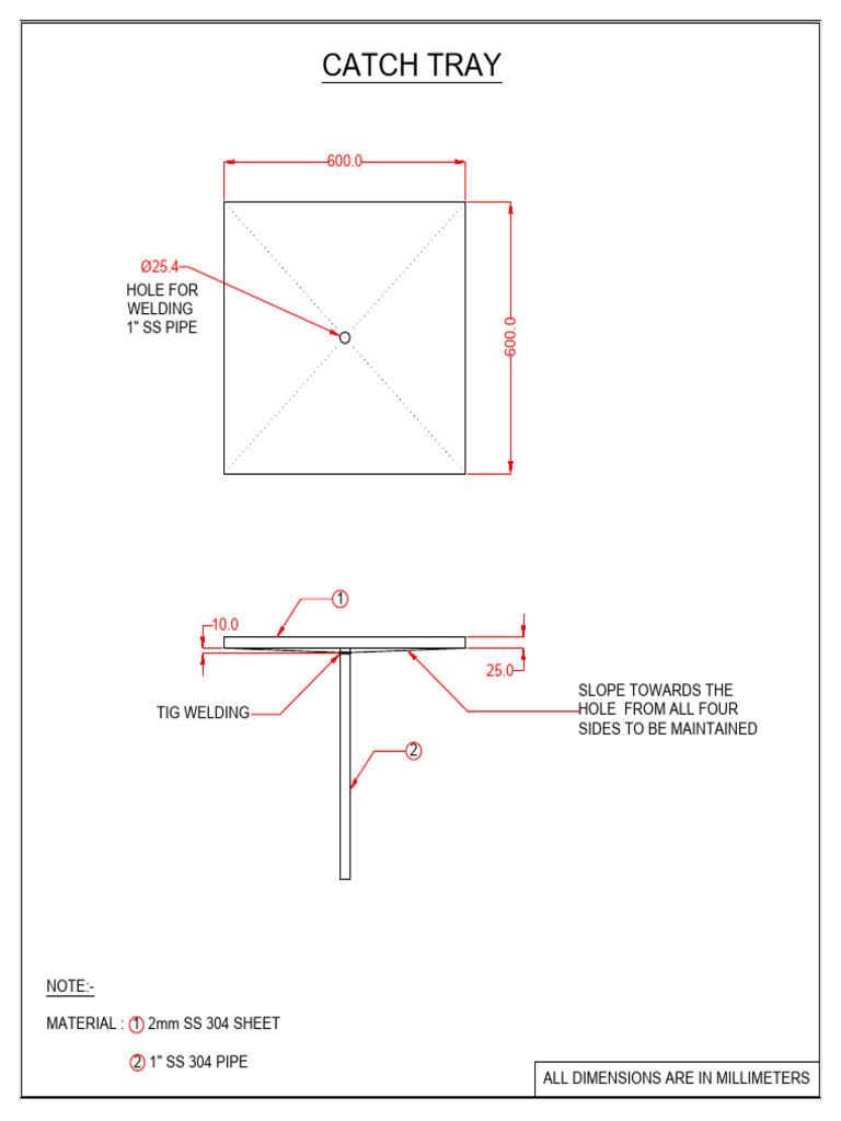 TIG Welding Catch Tray Design Guide | PDF