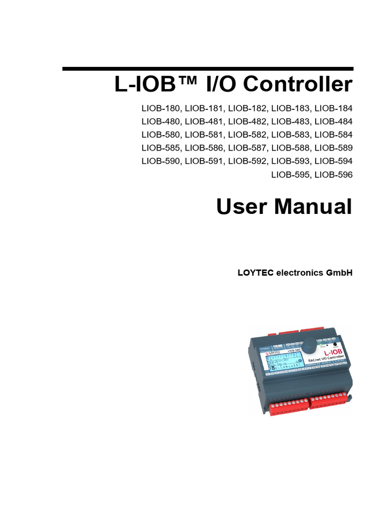 L-IOB I/O Controller User Manual | PDF | Power Supply | Computer ...