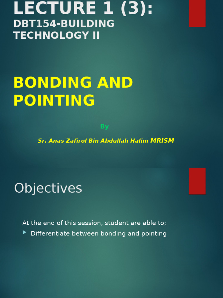 Bonding and Pointing in Brickwork | PDF | Architectural Elements ...