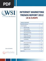 Internet Marketing Trends Report UK & Europe 2012 by WSI Online