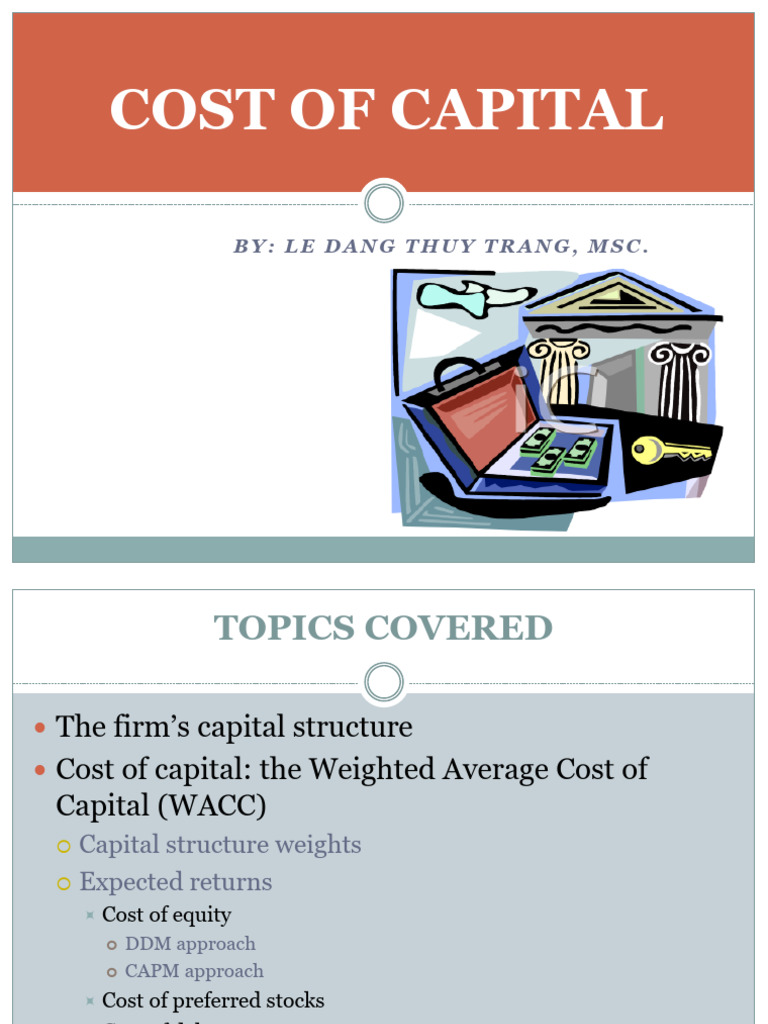 Understanding Cost of Capital and WACC | PDF | Cost Of Capital ...