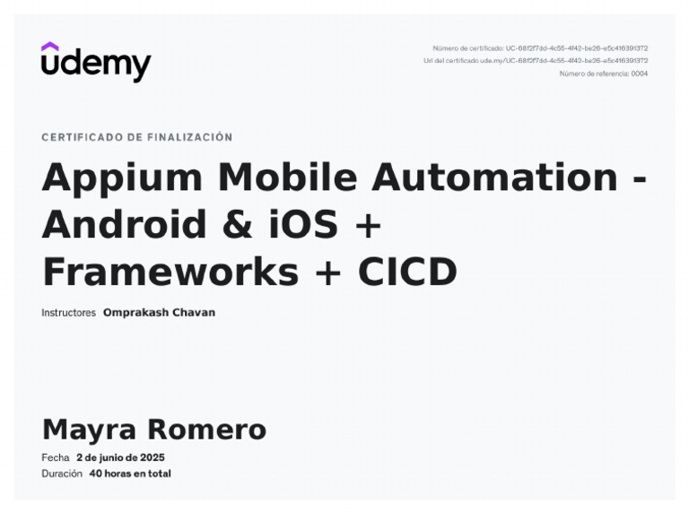 Appium Mobile Automation - Android & IOS + Frameworks + CICD | PDF
