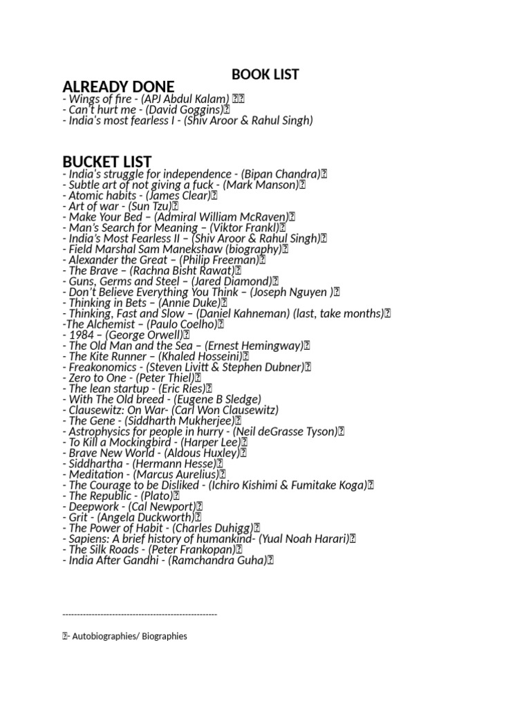 Book List | PDF