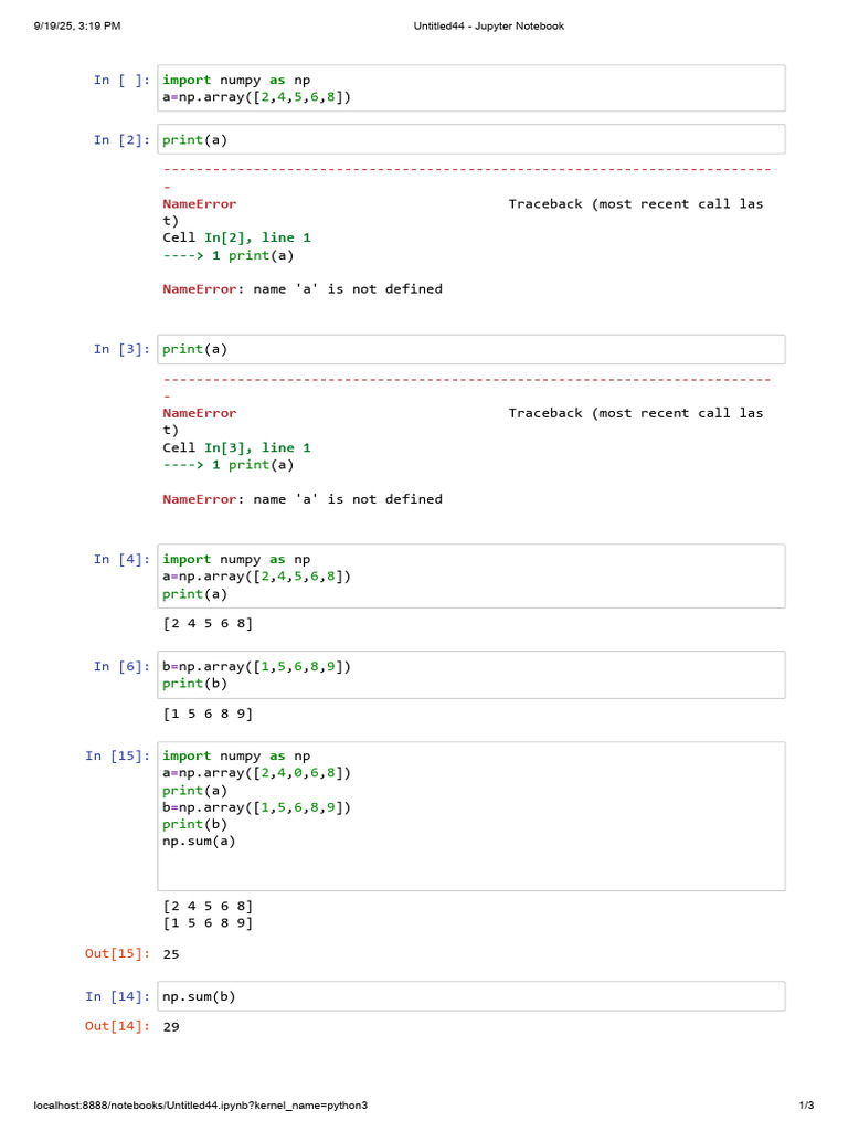 Python NumPy Array Operations Guide | PDF