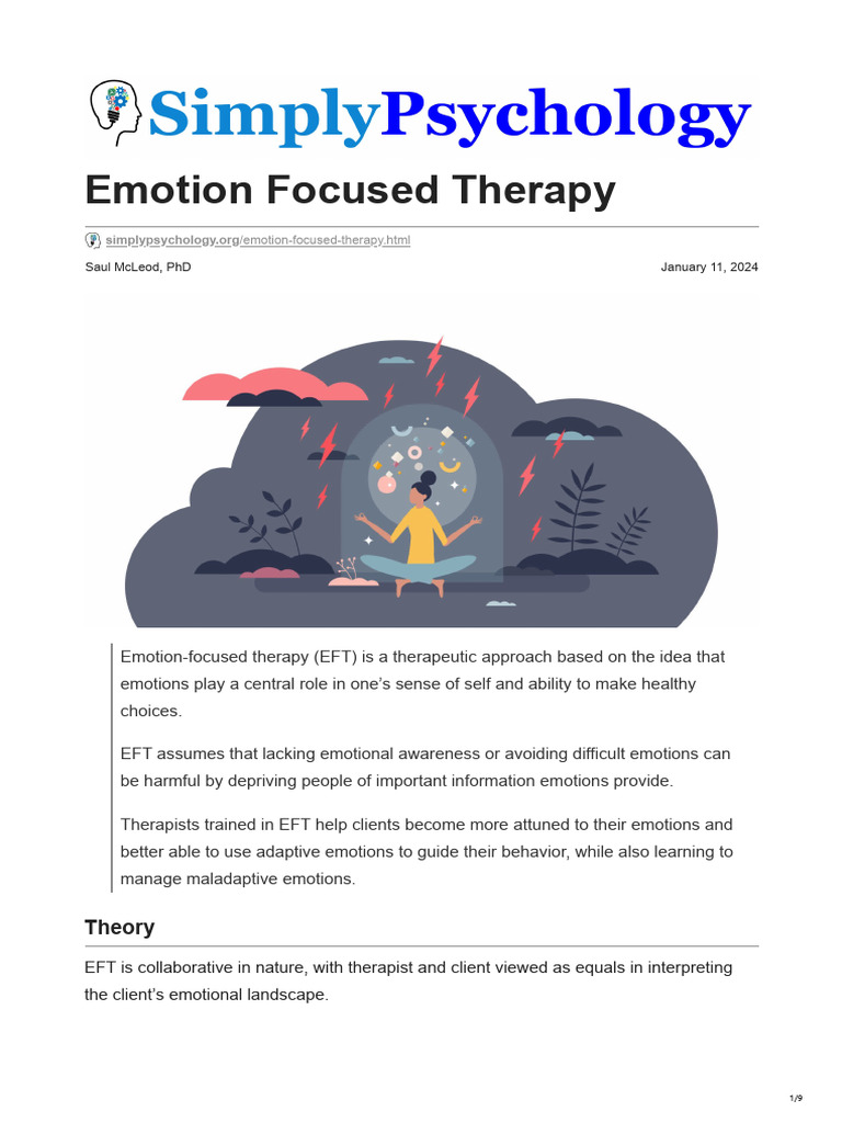 Understanding Emotion-Focused Therapy | PDF | Psychotherapy | Emotions