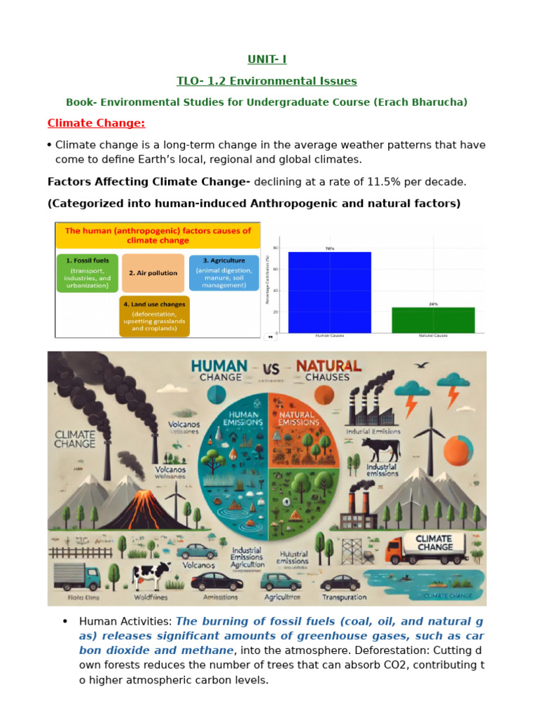 Causes and Effects of Climate Change | PDF | Climate Change ...