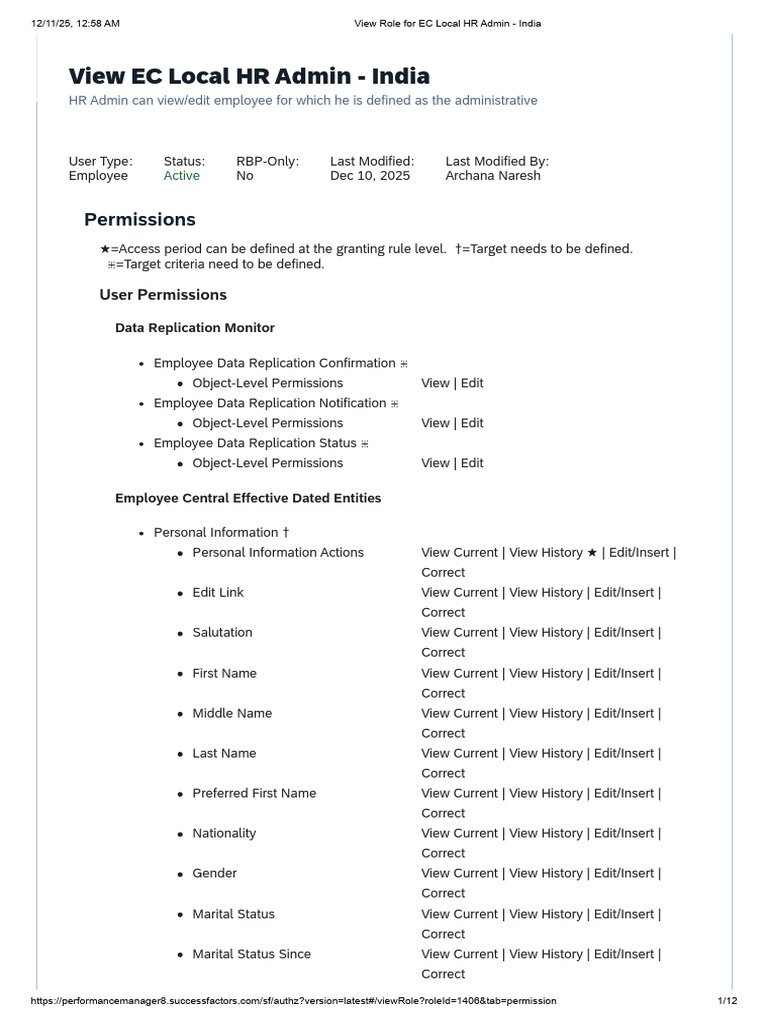 Employee Data Management Permissions Guide | PDF | Employment | Payroll