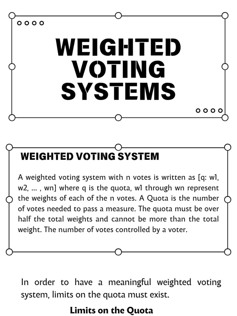 Understanding Weighted Voting Systems | PDF | Government | Democracy
