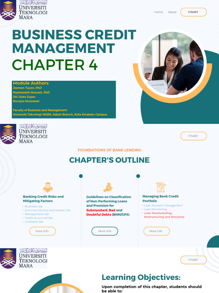 Business Credit Risk Management Guide | PDF | Loans | Credit Risk