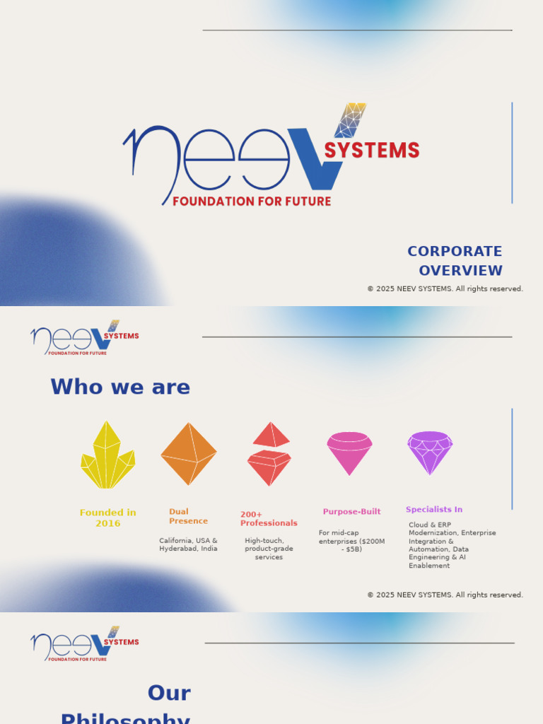 Neev Systems: Cloud & ERP Solutions | PDF | Enterprise Resource ...