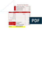 Income Tax Calculator in Excel 2011 2012