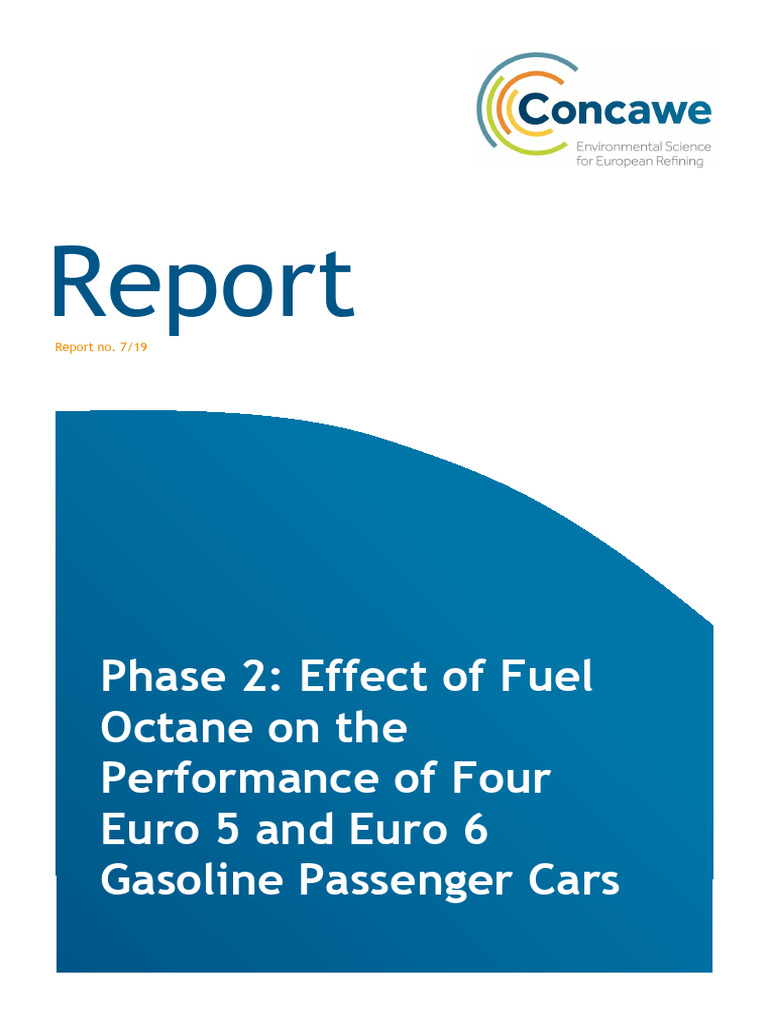 Fuel Octane Impact on Euro 5/6 Cars | PDF | Gasoline | Internal ...