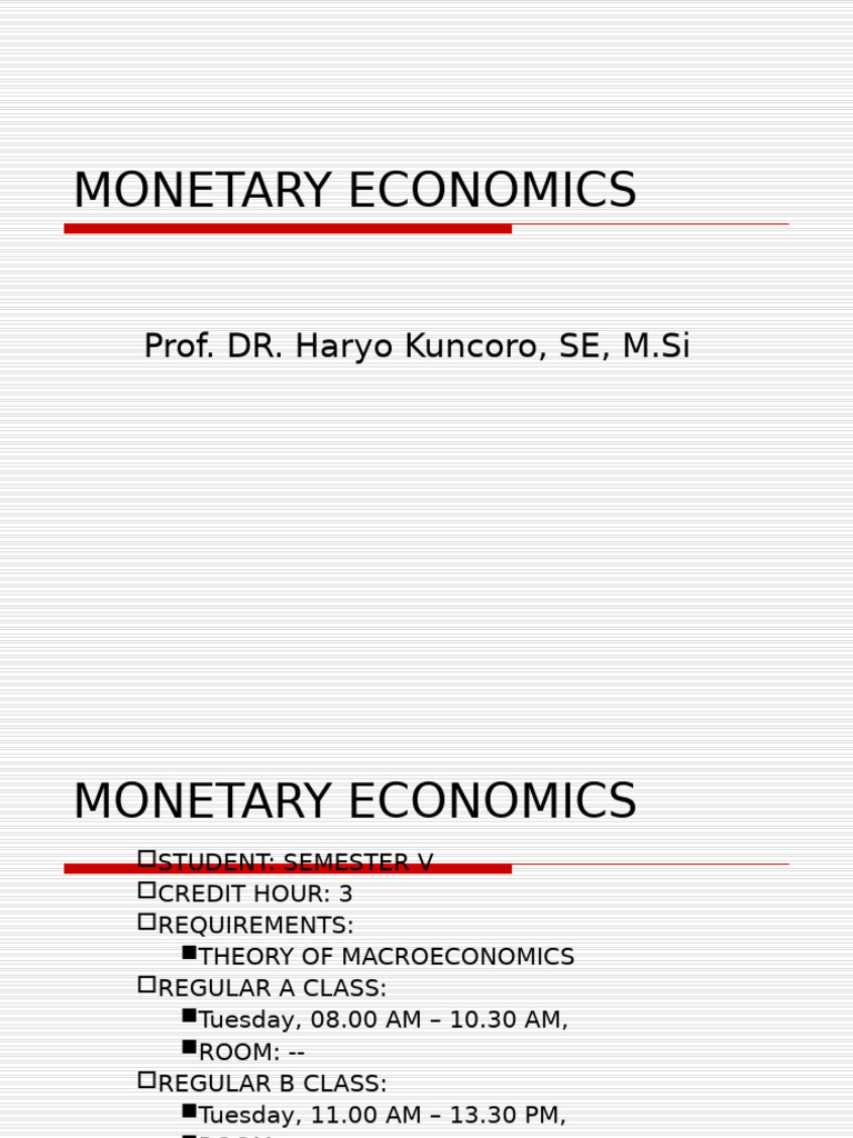 Introduction to Monetary Economics | PDF | Inflation | Interest Rates