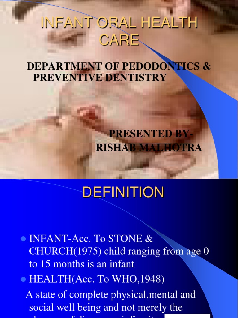 Infant Oral Health Care Guidelines | PDF | Oral Hygiene | Breastfeeding