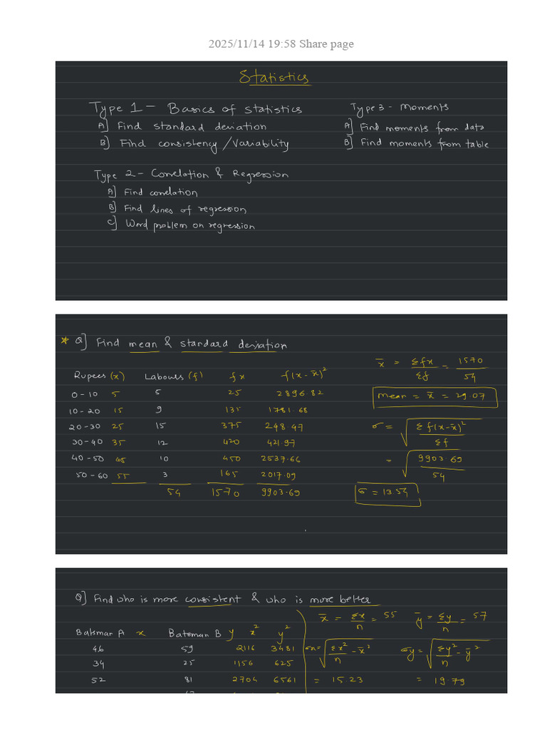 M3 Statistics & Probability | PDF