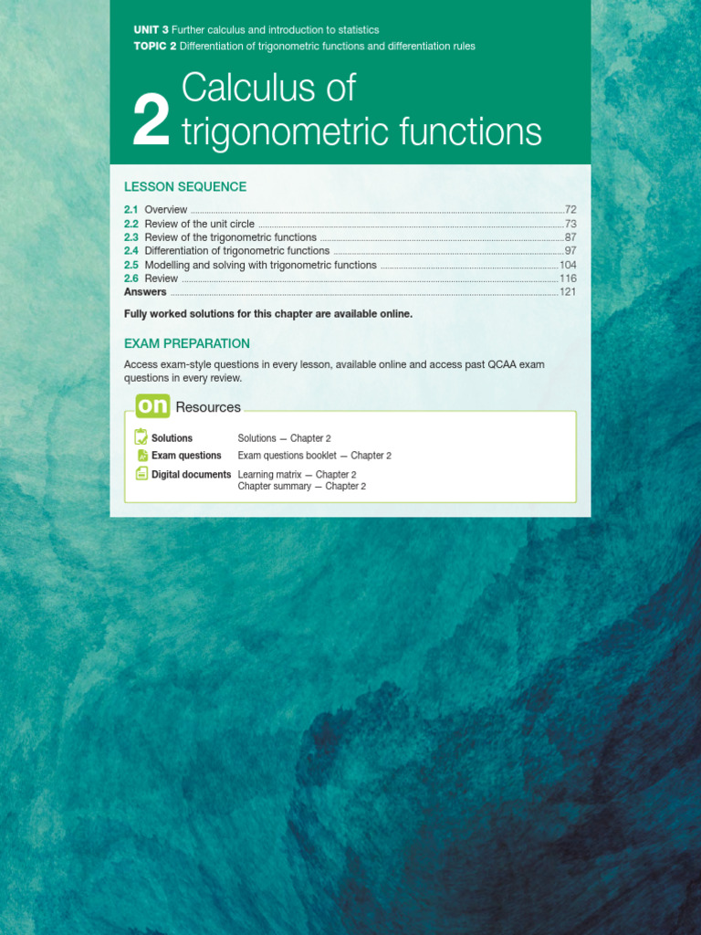 Trigonometric Functions Differentiation Guide | PDF | Trigonometry ...