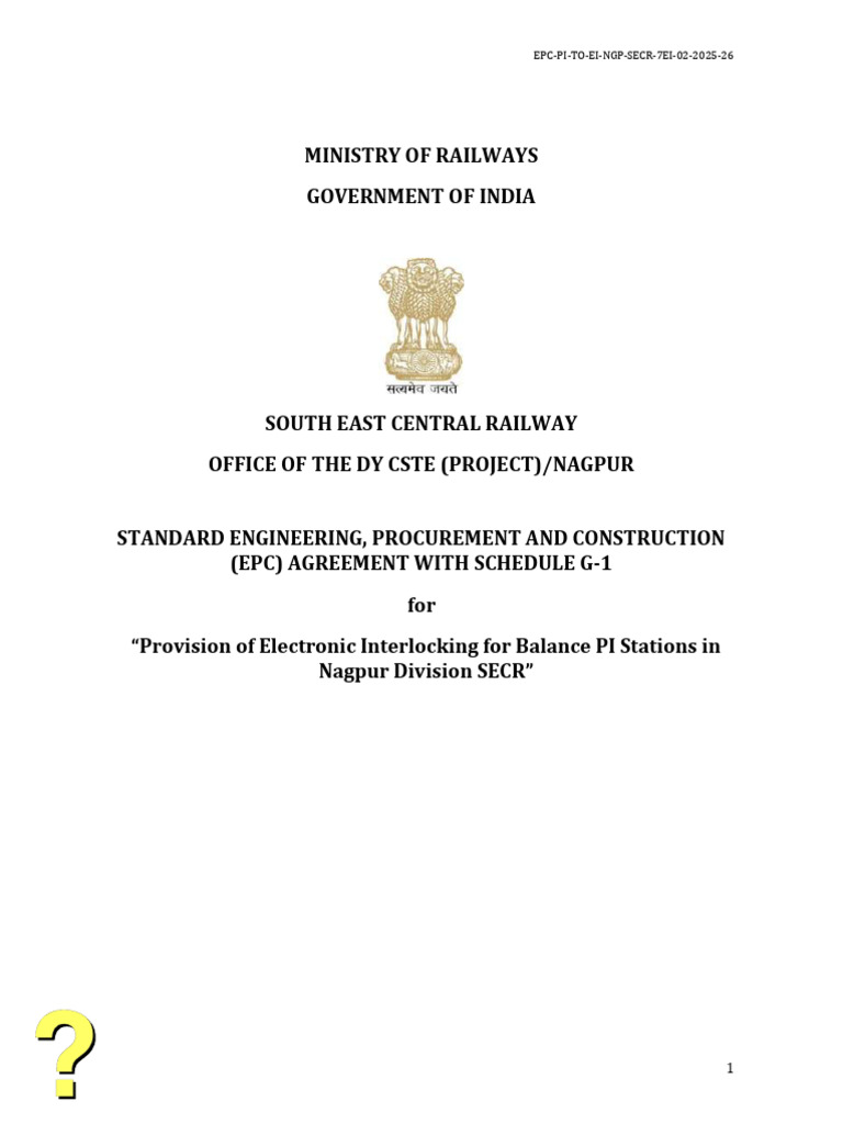 EPC Agreement for Electronic Interlocking | PDF | Liquidation | Consortium