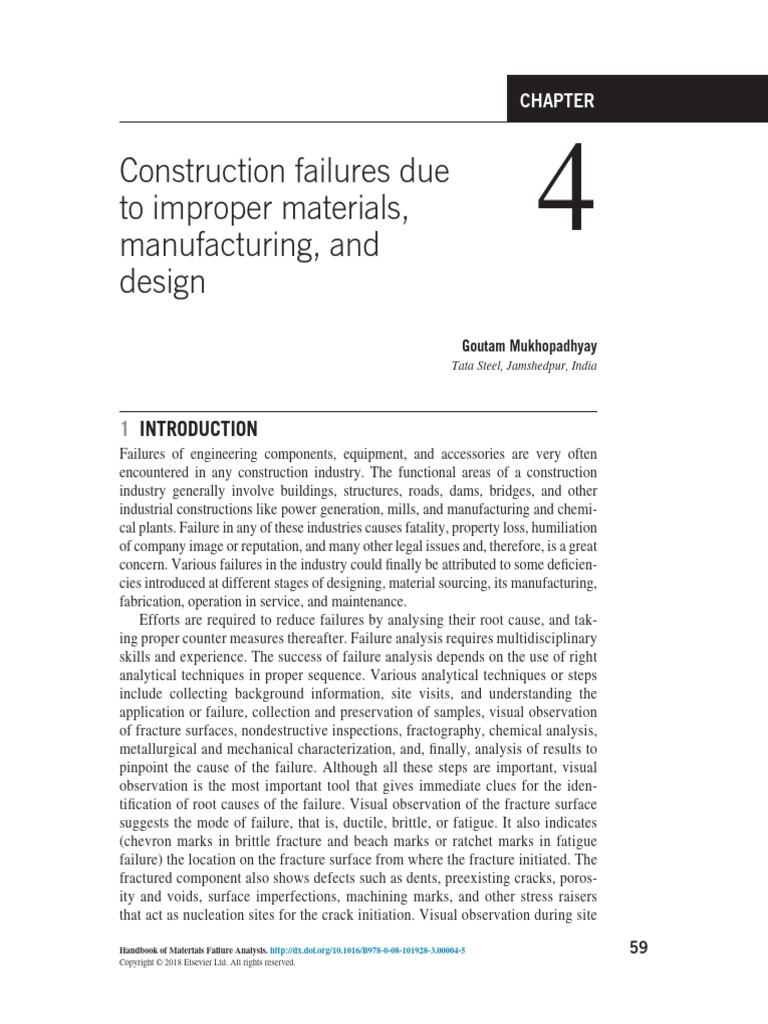 Construction Component Failure Analysis | PDF | Fracture | Heat Treating