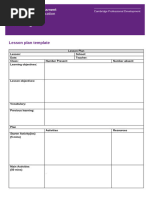 Cambridge Lesson Plan Template PDF