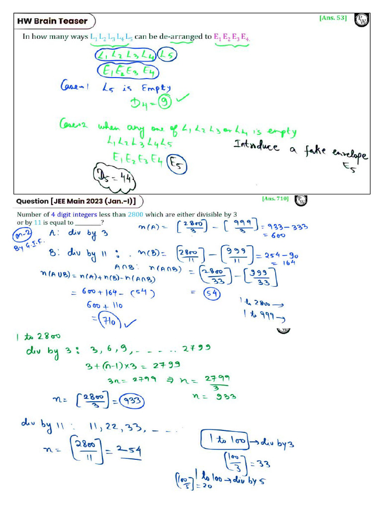 Math Binomial Theorem Lec10 All Questions, Some Questions From PNC | PDF