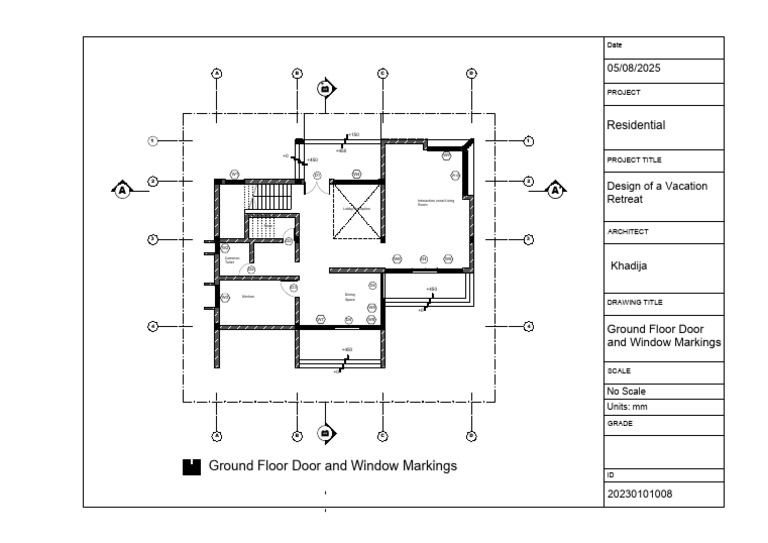 Ground Floor Door & Window Layout | PDF