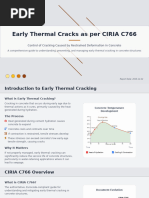 CIRIA C766: Early Thermal Cracking Control | PDF | Concrete | Cement