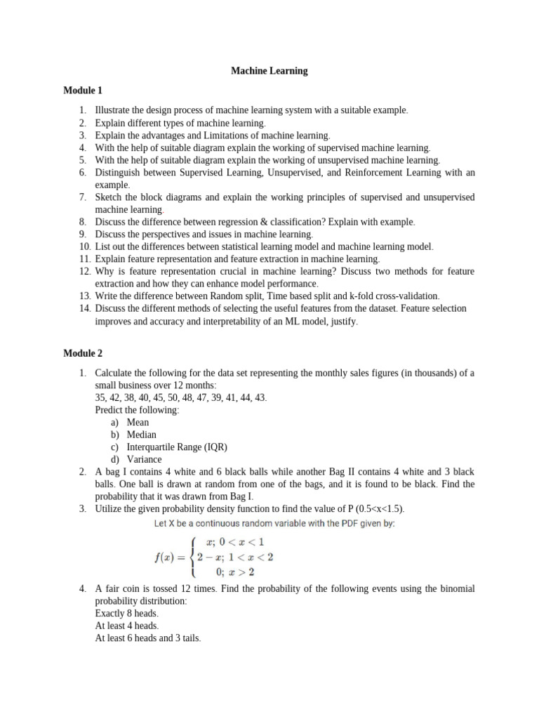 Comprehensive Guide to Machine Learning Concepts | PDF | Machine ...