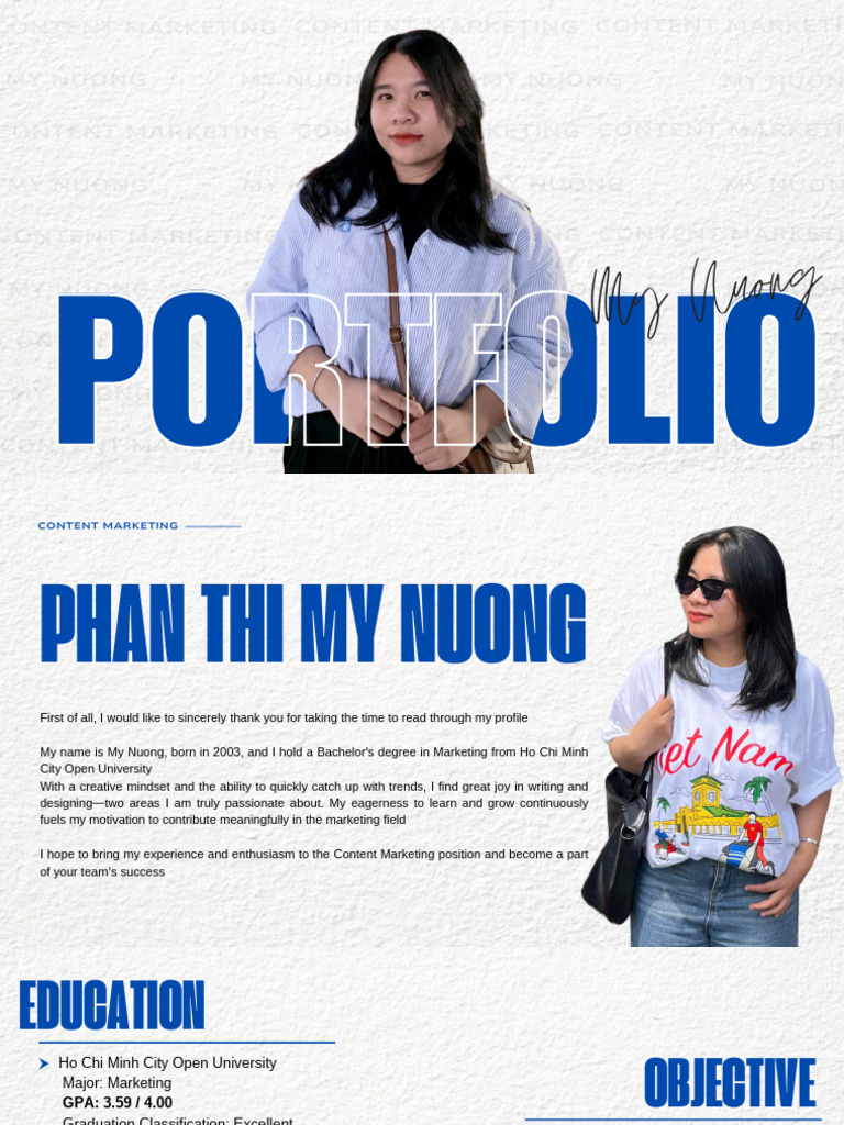 Portfolio - Phan Thi My Nuong - Content Marketing | PDF