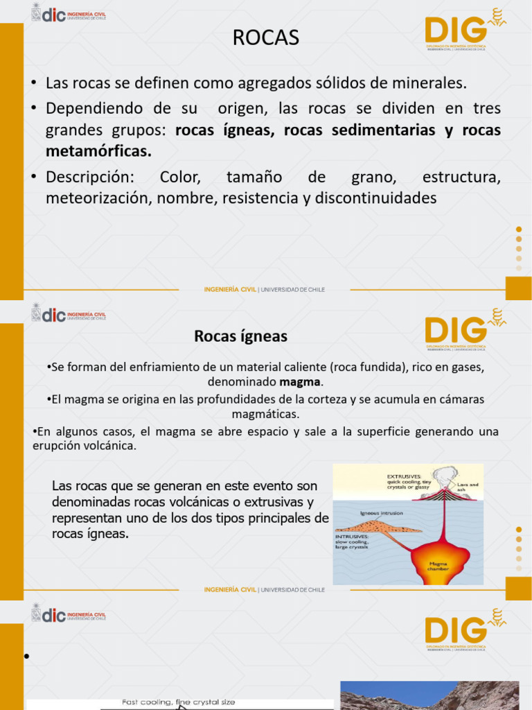 DIG 3 2022 Rocas Igneas | PDF | Magma | Roca (geología)
