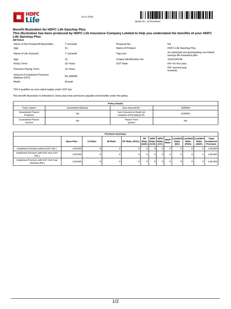 Illustration (2) | PDF | Insurance | Life Insurance
