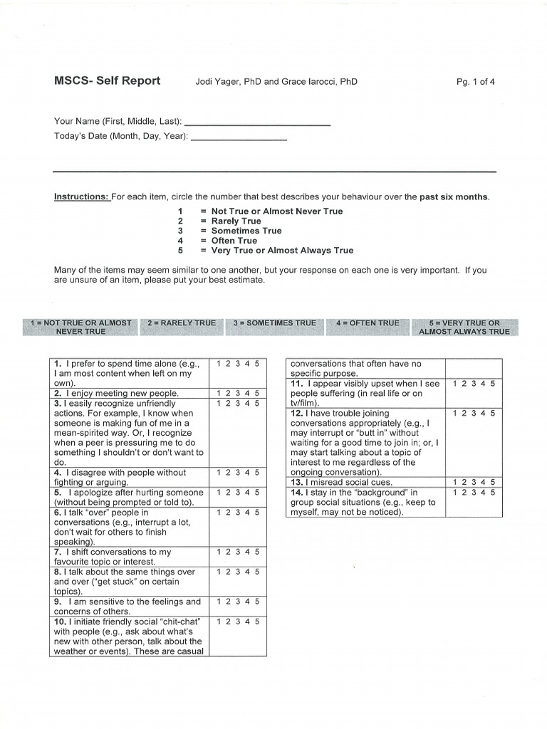 Mscs Eng Self | PDF
