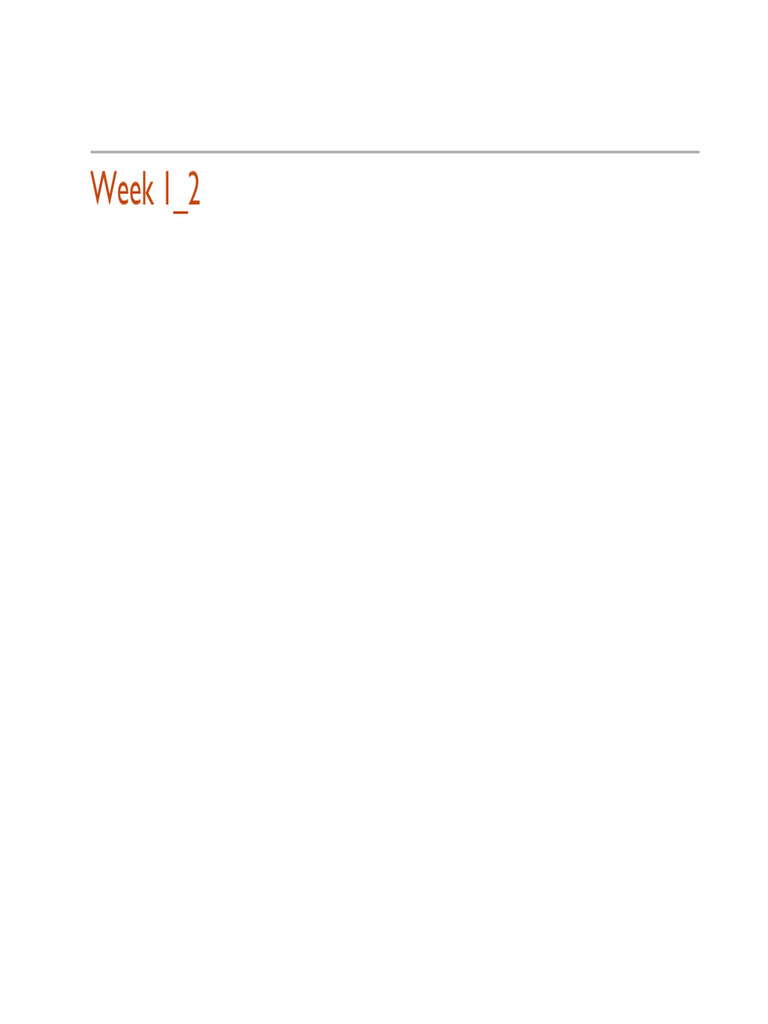 Calculus Week 1 2 | PDF