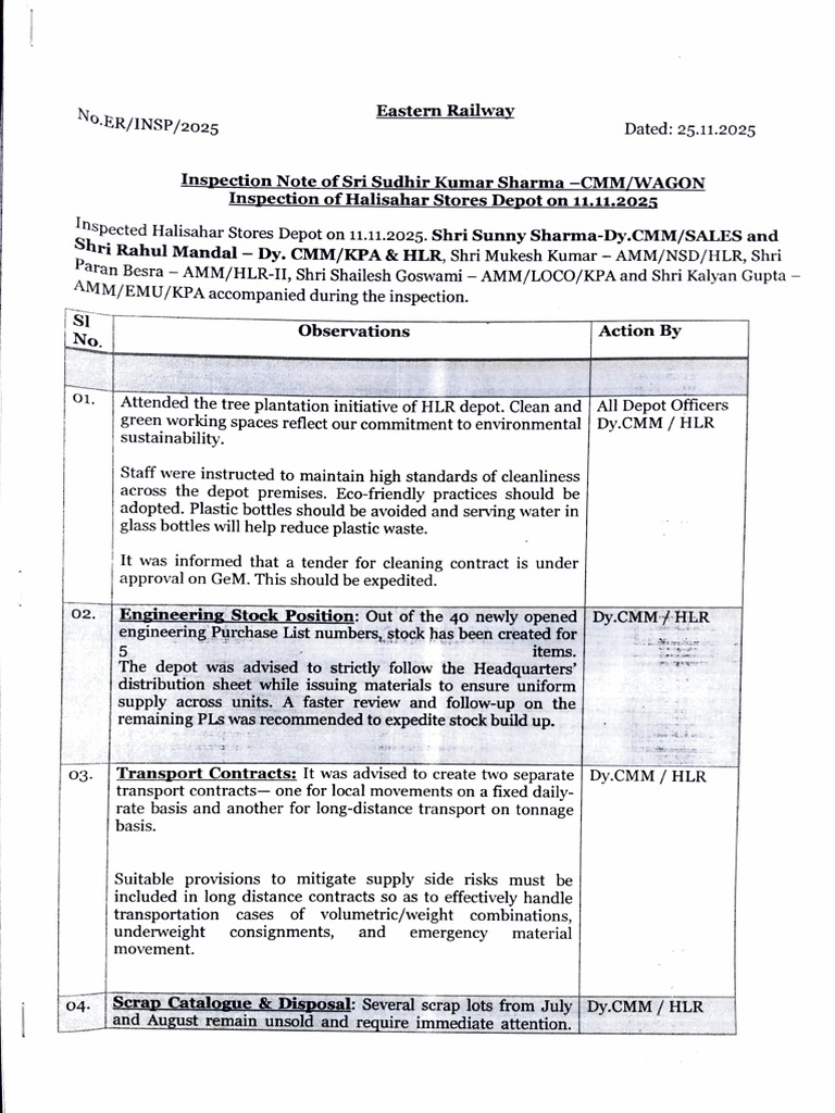 Inspection Note | PDF