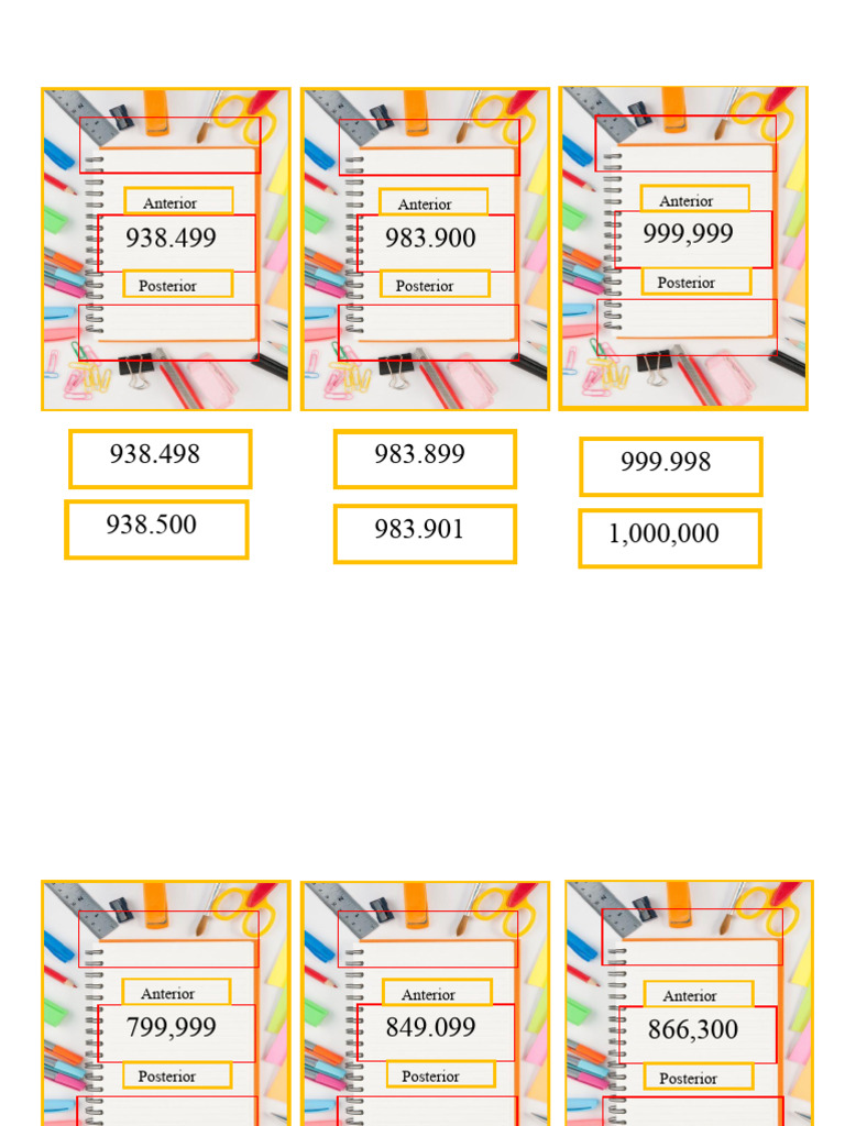 Previous and Next 6-Digit Numbers. | PDF
