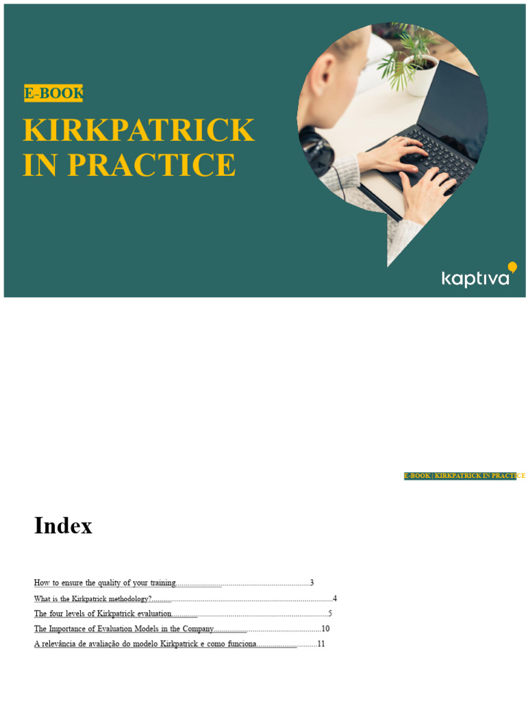 Kirkpatrick Training Evaluation Guide | PDF | Learning | Evaluation