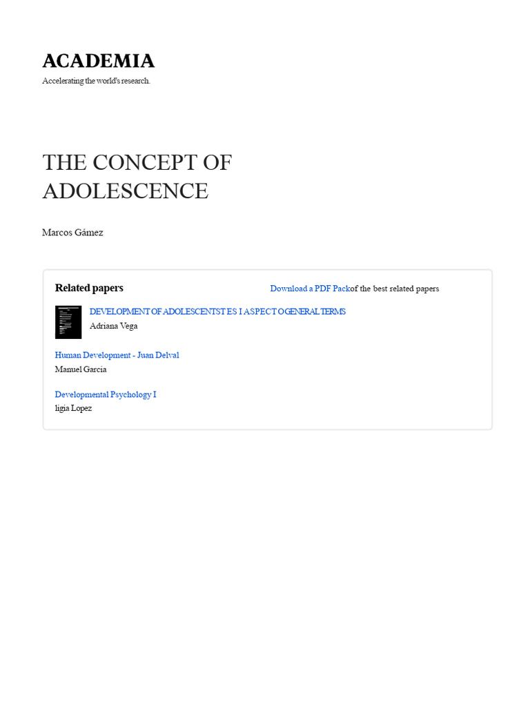Understanding Adolescent Development | PDF | Adolescence | Adults