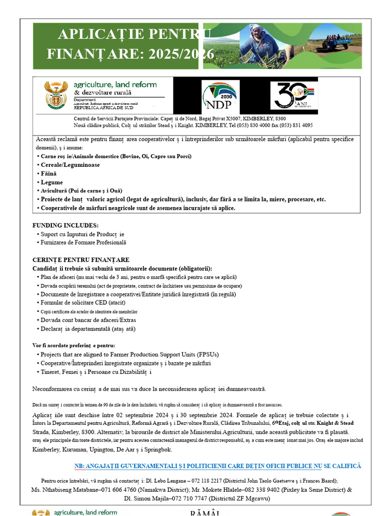 Cerere de Finanțare 2025 2026 | PDF