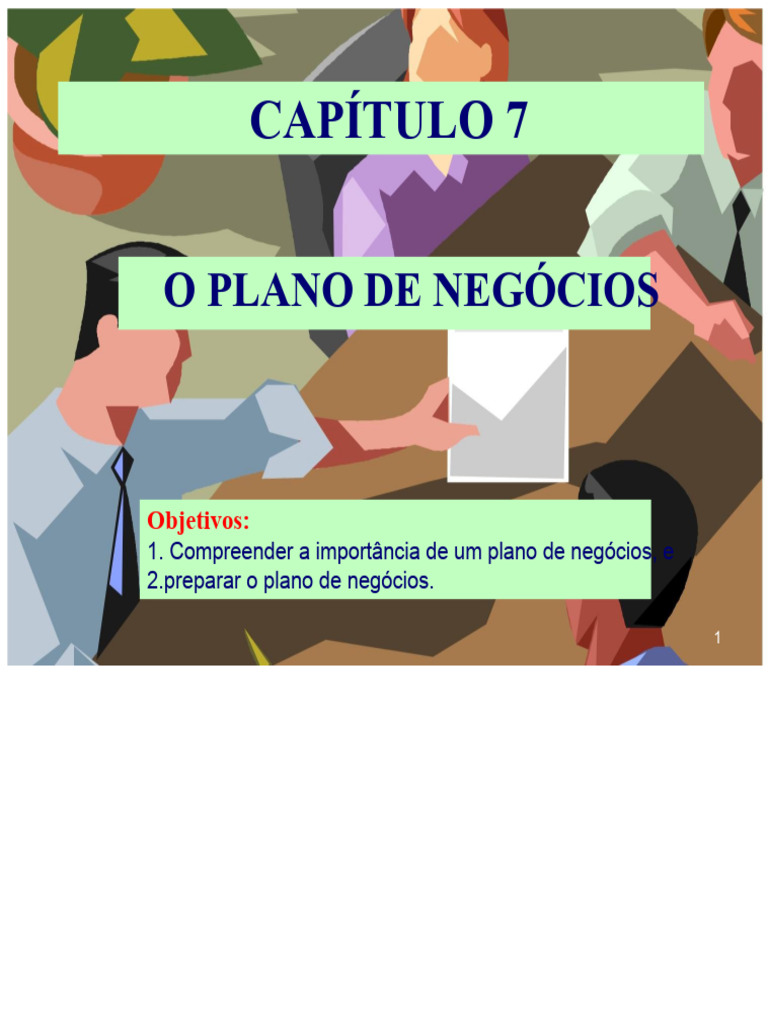 Importância e Estrutura do Plano de Negócios | PDF | Fluxo de caixa ...