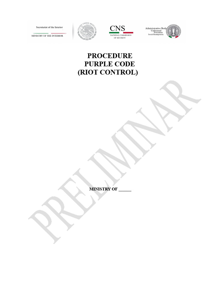Riot Control Procedure Overview | PDF | Prison | Justice