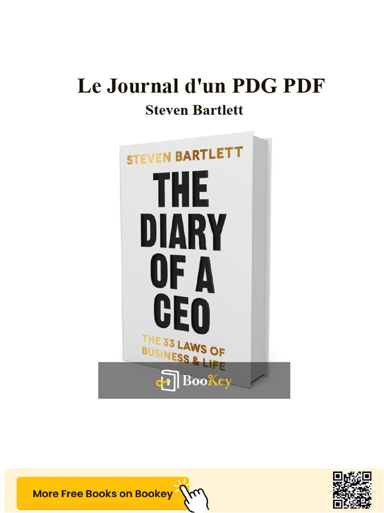 Journal d'un PDG : Clés du succès | PDF | Apprentissage | Psychologie