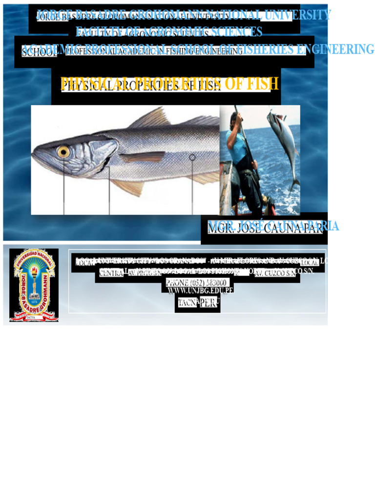 Physical Properties of Fish Explained | PDF | Heat | Heat Capacity
