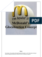 McDonald's Glocalization Strategy