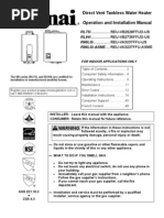 Download Rinnai Owners Manual R98LSi Tankless Water Heater by slohia SN97007943 doc pdf