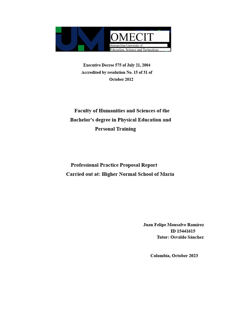 Professional Practice Report in Education | PDF | Pedagogy | Teachers